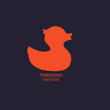 Duck Short Sleeve Tee Shirt (Navy, Orange)