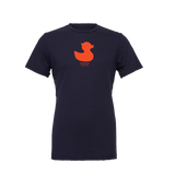 Duck Short Sleeve Tee Shirt (Navy, Orange)