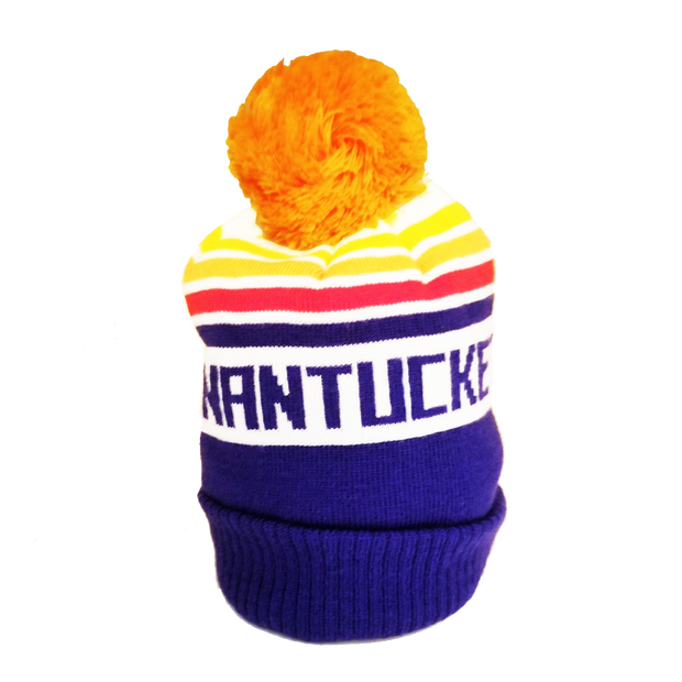 ChaCha: Children's Purple Stripes Nantucket Winter Hat