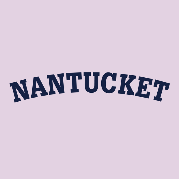 Nantucket Hydrengea  Long Sleeve Tee Shirt White Logo
